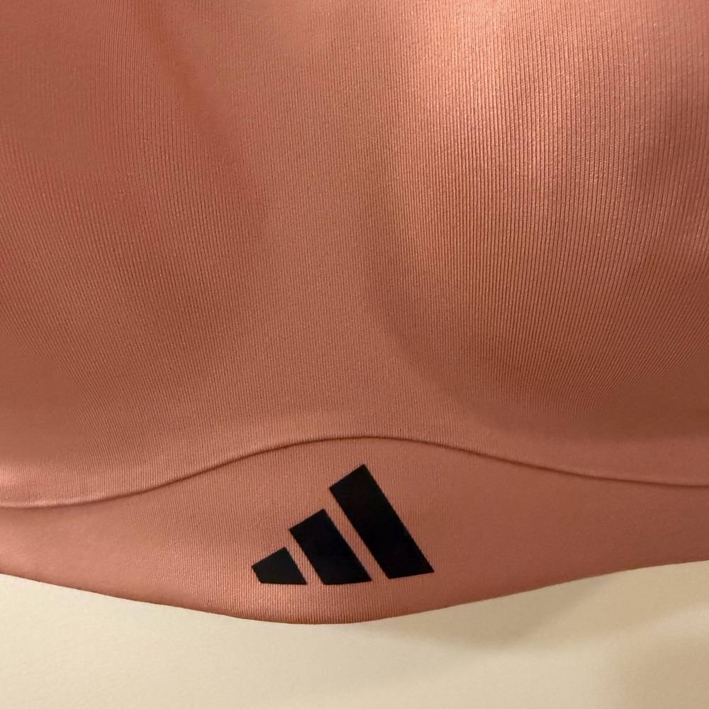 Adidas Women's high support Sports Bra - medium warm clay color - Picture 4 of 7